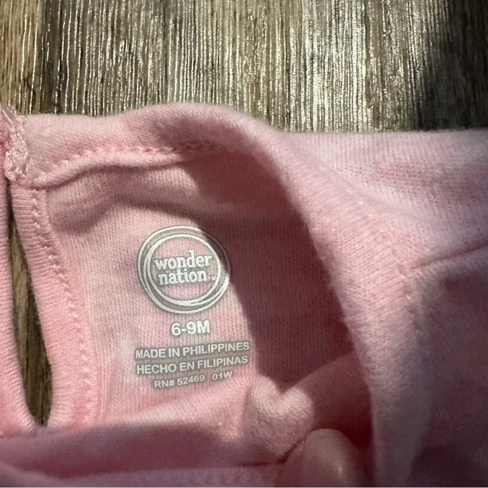 Baby Girl 6-9M Clothing Bundle Carter’s Wonder Nation Hoodie Bodysuit Tee‎ Set